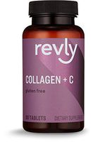 Amazon Brand - Revly Collagen Peptides + Vitamin C, 2500 mg Collagen Peptides per Serving, 90 Tablets, 1 Month Supply
