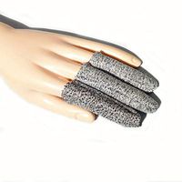 10 Pcs Cut Resistant Finger Cots Level 5 Protection Anti-Cut Fingertips Protector Hands Finger Sleeve Safety Guards Glove Substitute by EORTA for Kitchen, Work, Sculpture, Unisex, Anti-Slip, Reusable