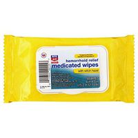 Rite Aid Pharmacy Medicated Wipes, Hemorrhoid Relief, with Witch Hazel, 48 Wipes