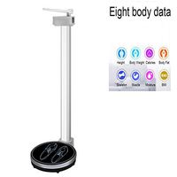 Mechanical electronic scale, Medical Scales, Height/Weight/Body Fat/Voice Broadcast, Four-in-One Health Electronic Scales, LCD Display, Easy to Store, Load-Bearing Up to 200kg