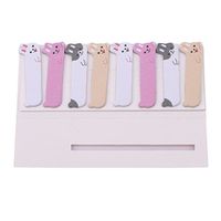 Edtoy Creative Animal Bookmarks Sticky Notes, Self Sticky Notes in Different Shapes (Lady Rabbit)