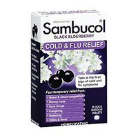 Sambucol Black Elderberry Cold & Flu Relief Tablets 30 ct - Pack of 4