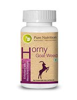 Pure Nutrition Horny Goat Weed 1000mg - Enriched with Maca Root Extract - 1 Month Supply