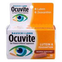 Ocuvite Lutein and Zeaxanthin Eye Vitamin and Mineral Supplement - 36 Capsules, Pack of 5