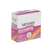 Medique Products 67550 Latex Free Woven Strip Bandage, 3/4-Inch X 3-Inch, 50 Per Box