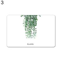 TbpersicwT Home bedroom carpet door mat, Diatom Mud Door Mat Plant Pattern Quick Drying Anti-skid Bathroome Floor Carpet-3