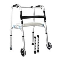 Standard Walkers Walking Aid Walking Stick Training Non-Slip Walking Stick with Hospital Walker Elderly Disabled Four-Legged Light Folding Wheeled Walking Frames