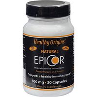 Healthy Origins EpiCor - 500 mg - Healthy Immune System - Natural - 30 Capsules (Pack of 2)