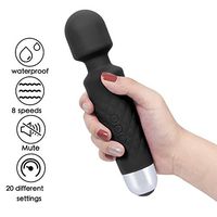 Wireless Massager Sticks Charging type Waterproof Health Care Products 8 Speeds&20modes, Mini Massager Cordless Therapeutic Powerful Vibrate Waterproof Massager Wands With Gift Fatigue Rrecovery Rela