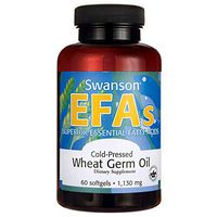 Swanson Cold-Pressed Wheat Germ Oil 1130 Milligrams 60 Sgels