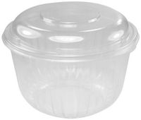 Dart C64BCD 64 oz Clear OPS Bowl With Dome Lid (Case of 126 Bowls w/Lids)