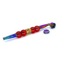Multicolor Jamaica Long Rod Art Tool with Five Stainless Steel Mesh Filters