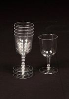 Clear Plastic Wine Glasses, 6-oz., 6-ct. Pack by Party!