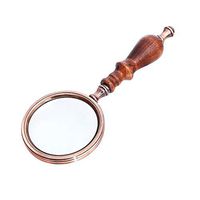 Sviper Magnifier 10X Handheld Magnifier with Wooden Handle and Glass Lens,Best for Reading, Repairing Jewellery, Inspection, Macular Degeneration, Hobby Craft, Maps. Reading Magnifier