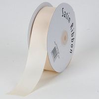 BBCrafts Ivory Satin Ribbon Single Face 5/8 inch 100 Yards