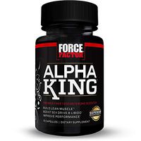 Force Factor Alpha King, Build Lean Muscle and Improve Athletic Performance, 15 Count