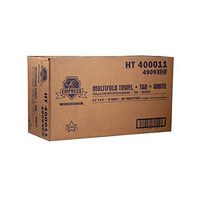 Empress Multi-Fold Towels; White Embossed 9.25"X9.5" 250 per package, 16 packages per case, 4000 sheets per case