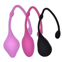 Heallily Massager Ball 3pcs Silicone Exercise Weight Balls Vagina Exercise Ball for Women Tightening & Beginners Koro Ball Compact Vagina Repair Koro Ball for Woman Lady Female Mixed Color