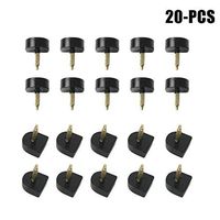 Zoylink 10 Pair Heel Tip Heel Cap Anti Skid U Shaped Heel Replacement for High Heel Repair