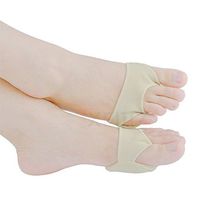 Gel Forefoot Cushion, Silicone Breathable Anti-pain Forefoot Pad, Anti Grinding Toe Separator Foot Care Insole, for Relieve Forefoot Pain, Hallux Valgus, Ballet Dance, Metatarsal, Running, Walking (S)