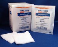 MCKESSON Sponge Dressing Medi-Pak Performance Cotton Gauze 12-Ply 3 X 3" Square (#16-4232, Sold Per Box)