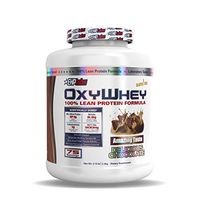 EHPLabs OxyWhey - Lean Whey Protein Delicious Chocolate (5lbs) Gluten Free, 24g of Protein per Serving, 5.3g of BCAAs per Serving, 300mg MCT Oils - 75 Servings