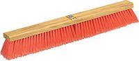 Carlisle 3610222424 Flo-Pac Juno Style Hardwood Block Sweep, Polypropylene Bristles, 24" Length, Orange