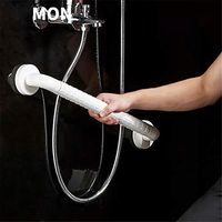 Echotang Shower Handrail Stainless Steel White Handle Thick Elderly Disabled Bathroom Toilet Grab Bar Toilet Slip Safety Handle