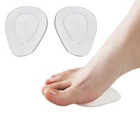 Afco Metatarsal Pad Gel Pad Ball of Foot Cushions Arch Support Pad Massage Feet Shoe Insole size 8.5cm x 6.9cm (Skin Color)