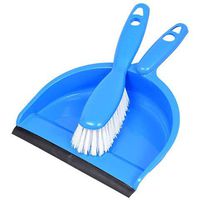 Dustpan and Brush, 2-Pc Sets, for Hardwood Floors, Tiles, Dining Tables, Sofas, Home Kitchen, Restaurants, Hotels, Schools, Hospitals, Offices and Housekeeping (Boys and Girls Favorite)