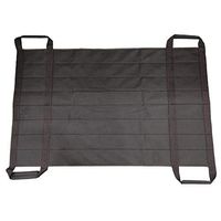 Fushida Medical Transfer Sling Pad,Multipurpose Positioning Bed Sheet,Heavy Duty Transfer Cushion with 4 Strong Handles, Waterproof Transfer Oxford Sling for Hemiplegic Patient,Black Transfer Belt 176