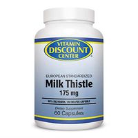 Vitamin Discount Center Milk Thistle Extract 175mg, 80% Silymarin, 60 Capsules