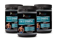 pre Workout Fat Burner - GLUTAMINE 5000MG Powder - Improves Endurance - l-glutamine Seeking Health - 3 Cans 900 Grams