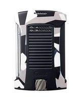 Daytona Single Jet Flame Cigar Lighter Charcoal Camouflage in an Attractive Gift Box Warranty