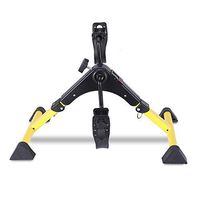 Folding Exercise Bike Portable Pedal Exerciser with Electronic Display and Adjustable Resistance,Gold