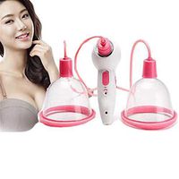 ZSH Electric Breast Massager Enhancement Enlargement Chest Massage Heating Therapy Vacuum Pump Cup Breast Massager Tool,Large