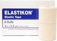 J&J Elastikon Elastic Tape 4" x 5 Yards (1 Roll)