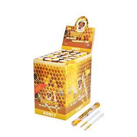 HONEYPUFF Flavors Pre Cigarette Rolling Cone Paper with Plastic Tube 137MM Suitable Regular Cigarette Rolling Papers (Honey)