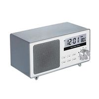 White Noise Sound Machine LCD Display Alarm Clock with Snooze Function Temperature 9 Soothing Sounds Rechargeable, White