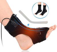 Heated Plantar Fasciitis Night Splint with 3 Level Controller, Heat Therapy Foot Drop Orthotic Brace for Effective Relief Pain from Plantar Fasciitis, Tendon Stretch, Heel Spur Relief, Sprains