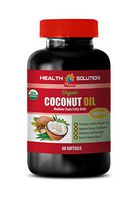 Memory Vitamins Brain for Women - Coconut Oil Organic 2000 MG - Medium Chain Fatty ACIDS - Coconut Oil Extra Virgin Organic for Hair - 1 Bottle 60 Softgels
