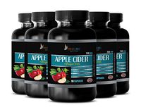 Metabolism Booster for Weight Loss Pills - Support Brain and Memory - Apple Cider Vinegar Pills 750MG Complex - Natural Apple Cider Vinegar Pills for Weight Loss - 5 Bottles 450 Capsules