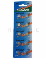 Hillflower 10 pcs AG9 LR45 LR936 G9 394A 194 S33 Card 0% Mercury 0% Hg 1.5V Alkaline Premium Battery