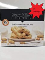 5 Box Pack (35 Bars) Proti Fit Fluffy Nutter- 15 Gram Protein Bar - for Hunger Control and Appetite Suppressant - 8 Grams Net Carbs- for Any Diet