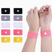 Letool10pcs Cotton Anti-nausea WristBands Travel Car Sea Van Plane Motion Sickness Relief Wristbands