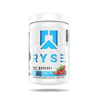 Ryse PRE Workout | Ryse Up Supplements | Fuel Your Greatness™ | Energy, Endurance, Focus, Next Level Pump, Citruline, Taurine, Arginine, CarnoSyn® Beta Alanine, 20 Servings (Candy Watermelon)
