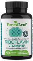 Vitamin B2 Riboflavin, 400mg - 90 Capsules - Promotes Healthier Blood, Nervous System and Helps Boost Energy and Metabolism – Non-GMO, Gluten Free Daily Dietary Supplement – by ForestLeaf