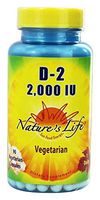 Vitamin D2 2000 IU Nature's Life 90 VCaps