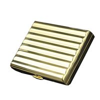 [Golden Wave]Fashion Durable Nobility Bronze Men's Cigarette Case Cig Holder