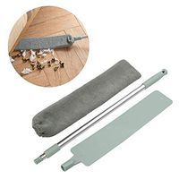 Adjustable Long Handle Mop Sweep Cleaning Brush，Washable Flexible Flat Household Mop Wet or Dry Use